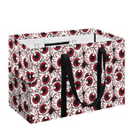 Creepy Red Eyeball Pattern Print Utility Tote Bag