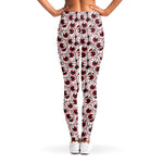 Creepy Red Eyeball Pattern Print Women's Leggings