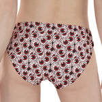 Creepy Red Eyeball Pattern Print Women's Panties