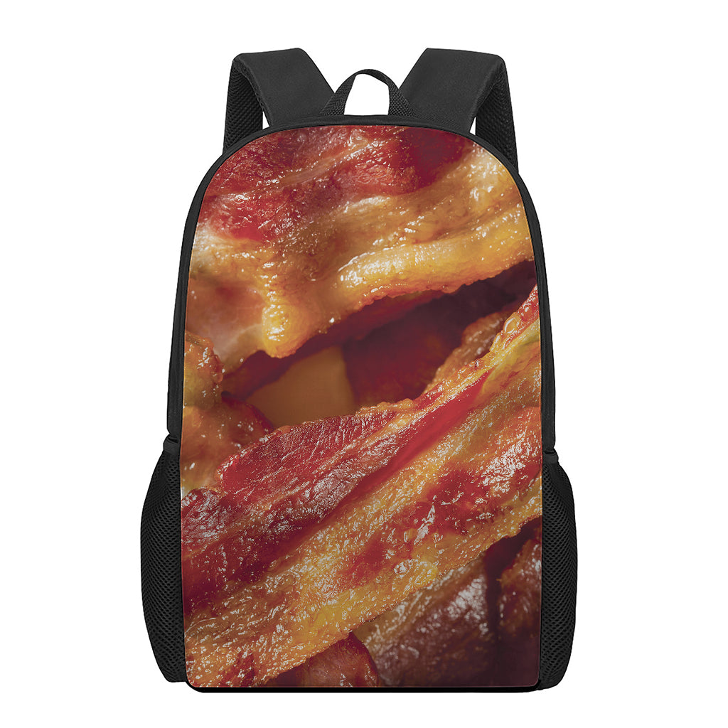 Crispy Bacon Print 17 Inch Backpack