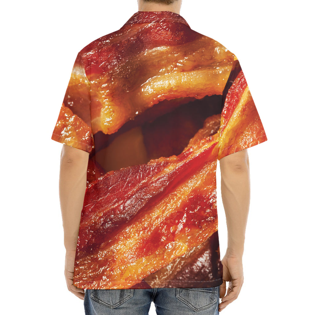 Crispy Bacon Print Aloha Shirt