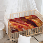 Crispy Bacon Print Baby Crib Sheet