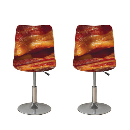 Crispy Bacon Print Bar Stool Covers