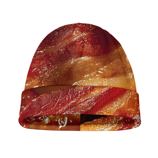 Crispy Bacon Print Beanie