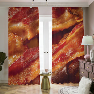 Crispy Bacon Print Blackout Pencil Pleat Curtains