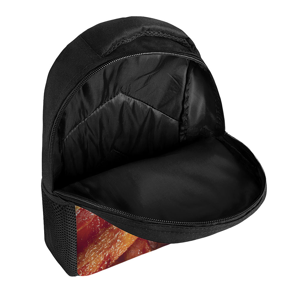 Crispy Bacon Print Casual Backpack