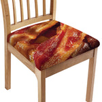 Crispy Bacon Print Chair Cushion Cover