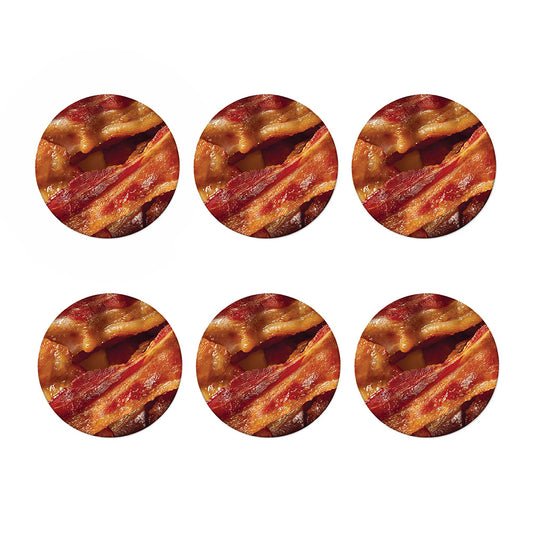 Crispy Bacon Print Coaster Set