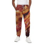 Crispy Bacon Print Cotton Pants