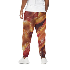 Crispy Bacon Print Cotton Pants