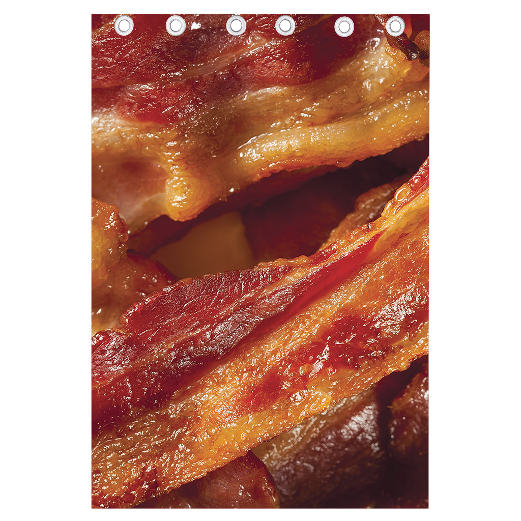 Crispy Bacon Print Curtain