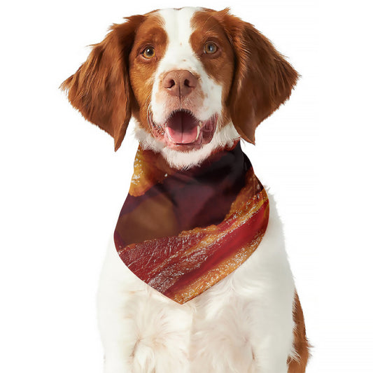 Crispy Bacon Print Dog Bandana