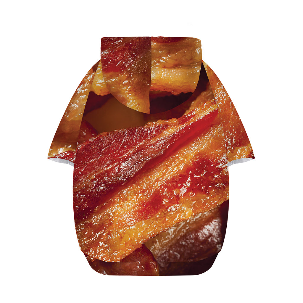 Crispy Bacon Print Dog Zip Up Hoodie