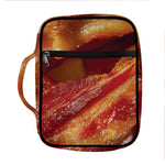 Crispy Bacon Print Front Pocket Bible Bag