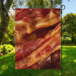 Crispy Bacon Print Garden Flag