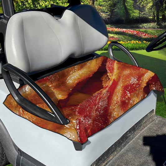 Crispy Bacon Print Golf Cart Seat Cover