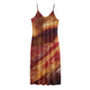 Crispy Bacon Print Jersey Midi Cami Dress