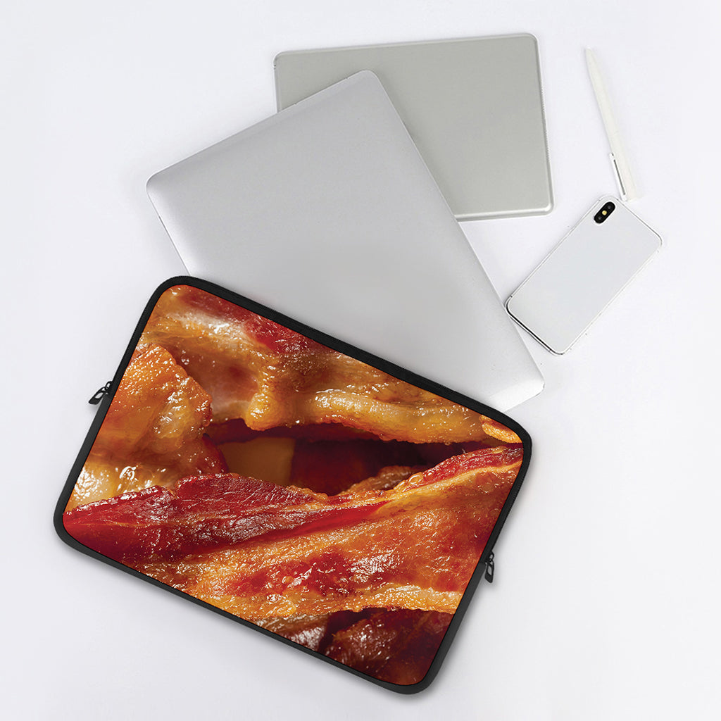 Crispy Bacon Print Laptop Sleeve