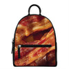 Crispy Bacon Print Leather Backpack