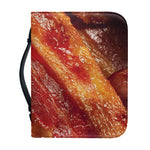 Crispy Bacon Print Leather Bible Cover