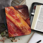 Crispy Bacon Print Leather Bible Cover