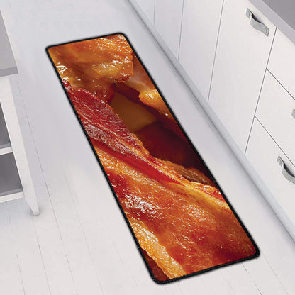Crispy Bacon Print Long Kitchen Mat