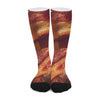 Crispy Bacon Print Long Socks