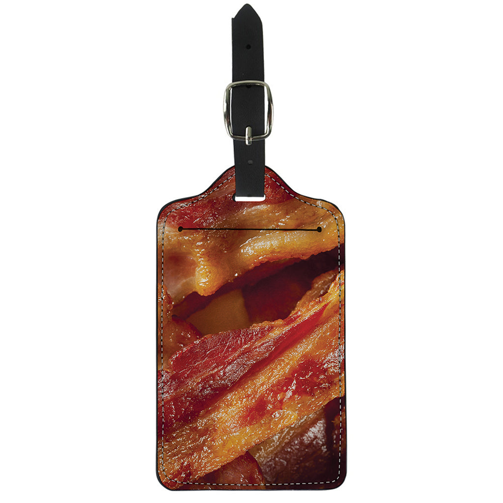 Crispy Bacon Print Luggage Tag