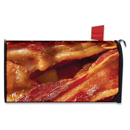 Crispy Bacon Print Mailbox Cover