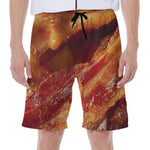 Crispy Bacon Print Men's Beach Shorts