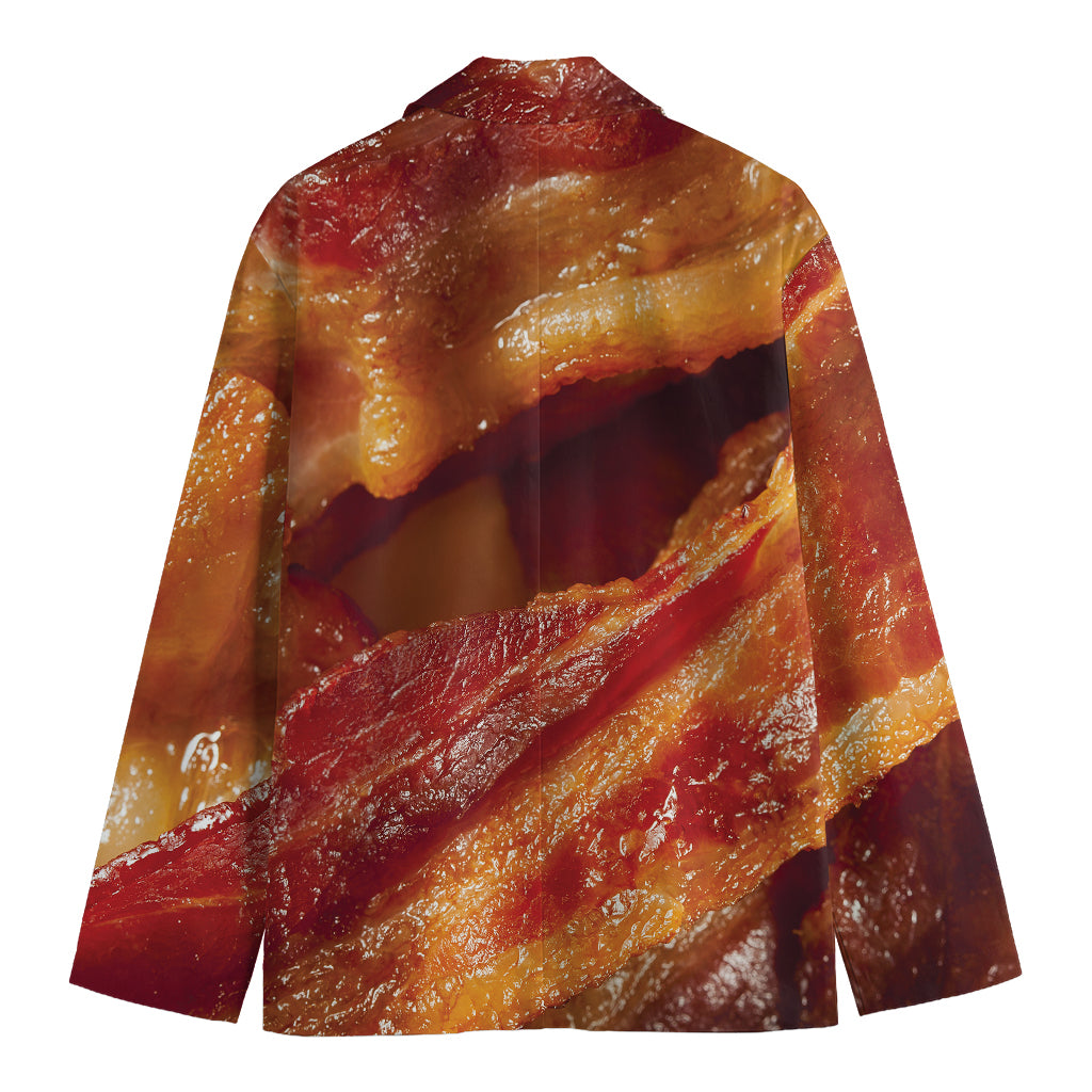 Crispy Bacon Print Men's Blazer