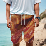Crispy Bacon Print Men's Cargo Shorts