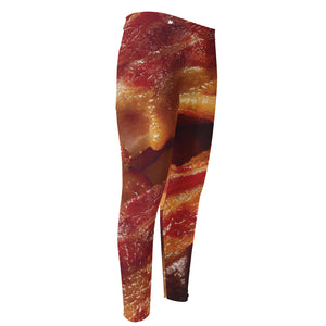 Crispy Bacon Print Men's Compression Pants