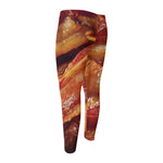 Crispy Bacon Print Men's Compression Pants