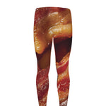 Crispy Bacon Print Men's leggings