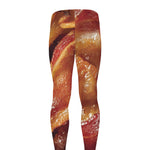 Crispy Bacon Print Men's leggings