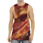 Crispy Bacon Print Men's Muscle Tank Top