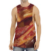 Crispy Bacon Print Men's Muscle Tank Top