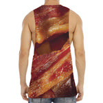 Crispy Bacon Print Men's Muscle Tank Top