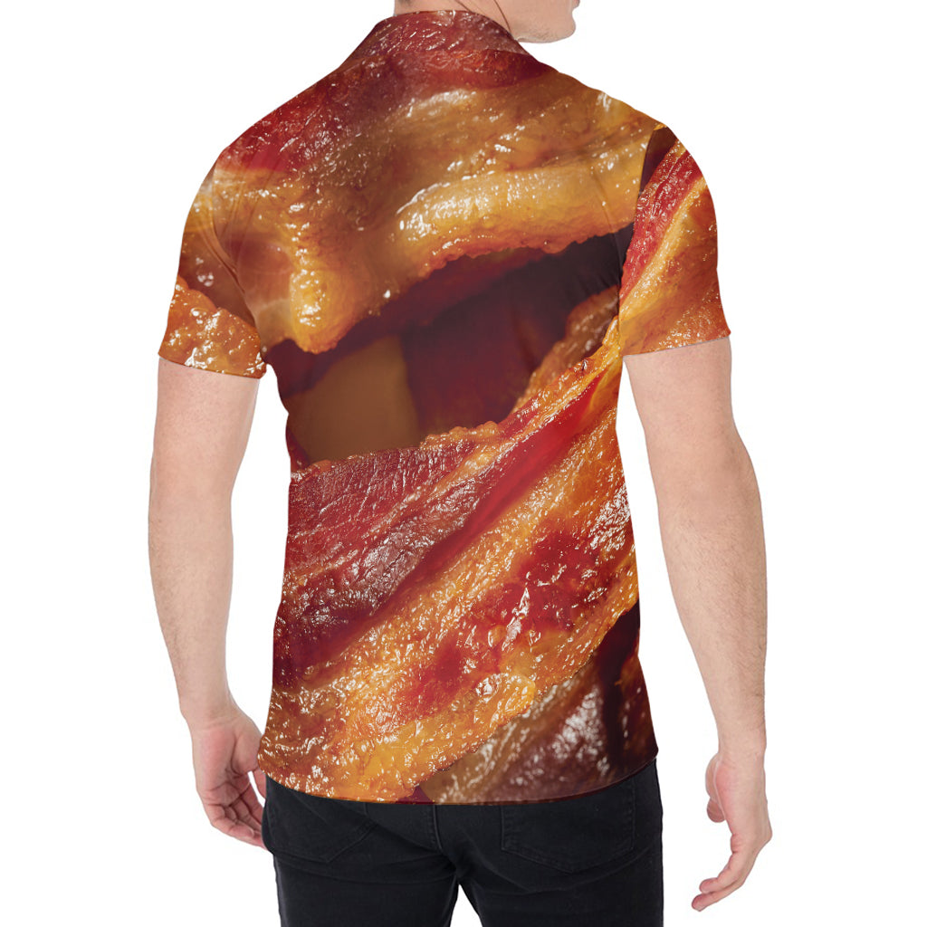 Crispy Bacon Print Men's Shirt