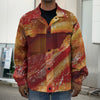 Crispy Bacon Print Men's Shirt Jacket