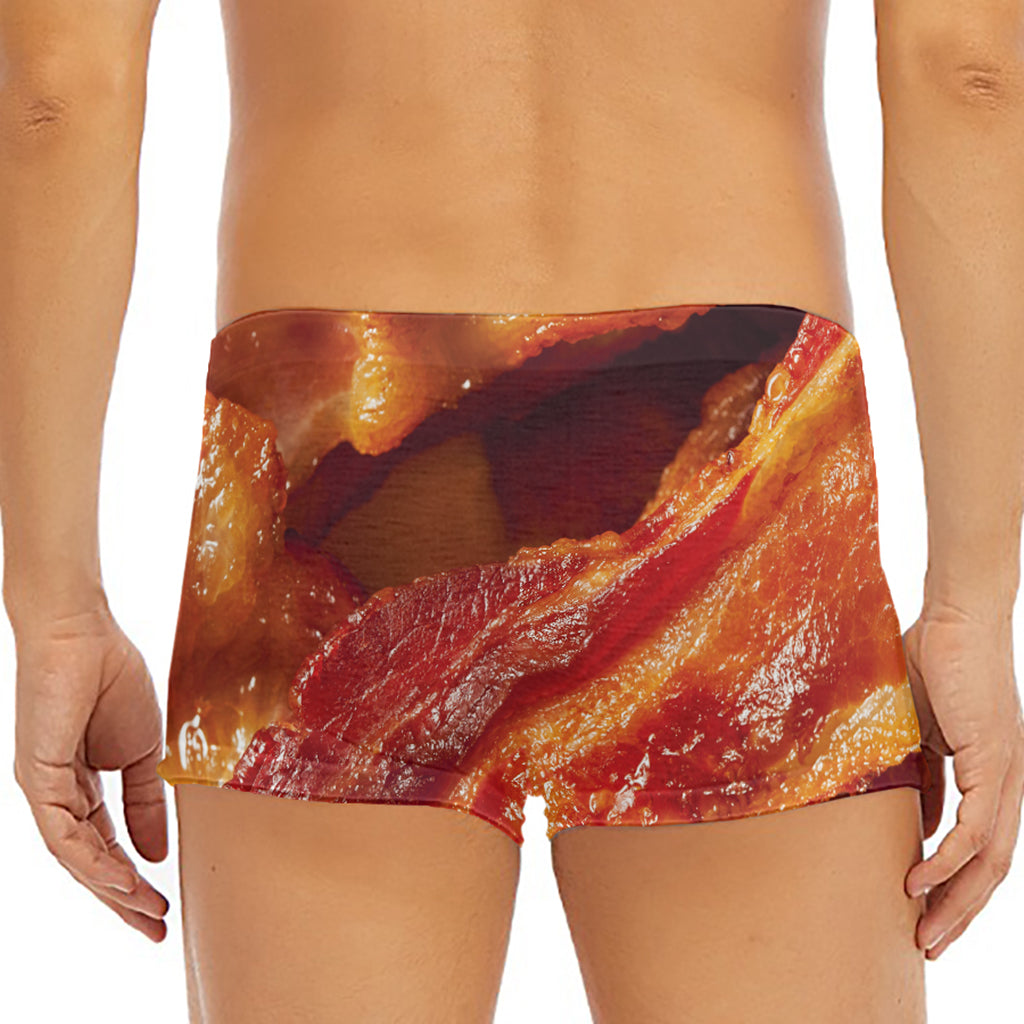 Crispy Bacon Print Men's Short Boxer Briefs