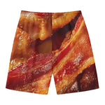 Crispy Bacon Print Men's Swim Trunks