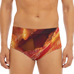 Crispy Bacon Print Men's Triangle Swim Briefs