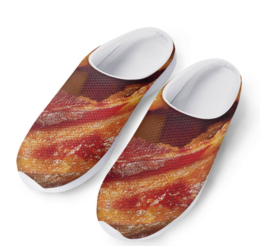 Crispy Bacon Print Mesh Casual Shoes