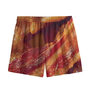 Crispy Bacon Print Mesh Shorts