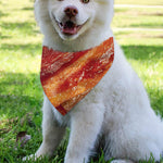Crispy Bacon Print Over The Collar Dog Bandana