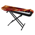 Crispy Bacon Print Piano Keyboard Cover