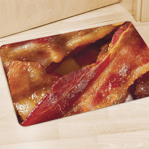 Crispy Bacon Print Polyester Doormat