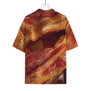 Crispy Bacon Print Rayon Hawaiian Shirt